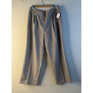 NWT Nanette‎ Lepore Women's Pants Sequin Plaid 16